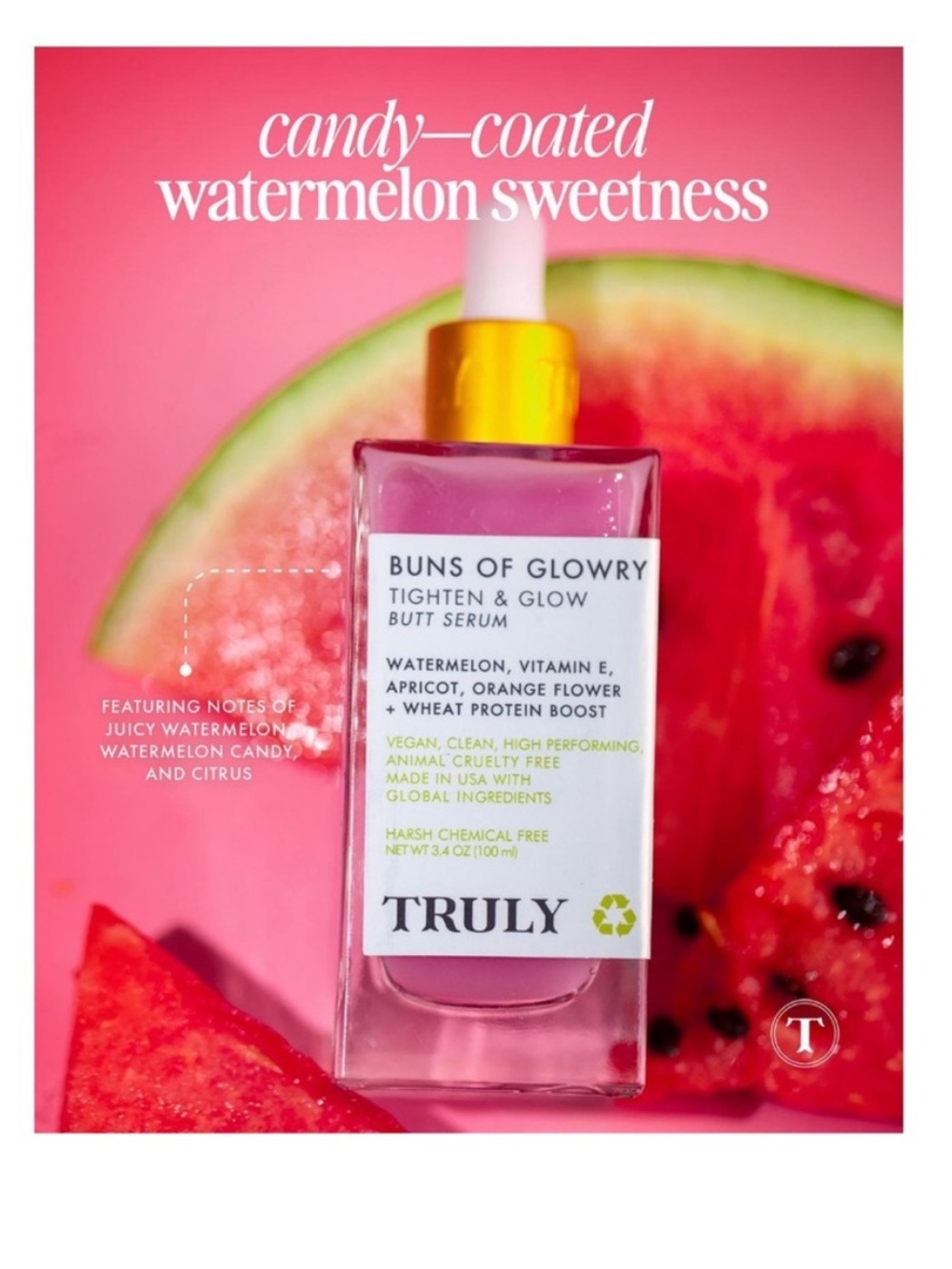 TRULY Buns of Glowry Tighten & Glow Serum - Purple